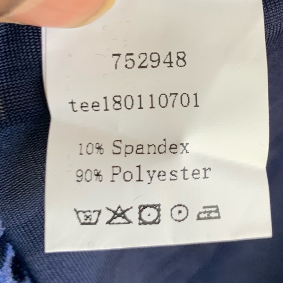 3/$15 Velvet Mesh Vertical Stripe Short Sleeve Tee - Picture 8 of 9